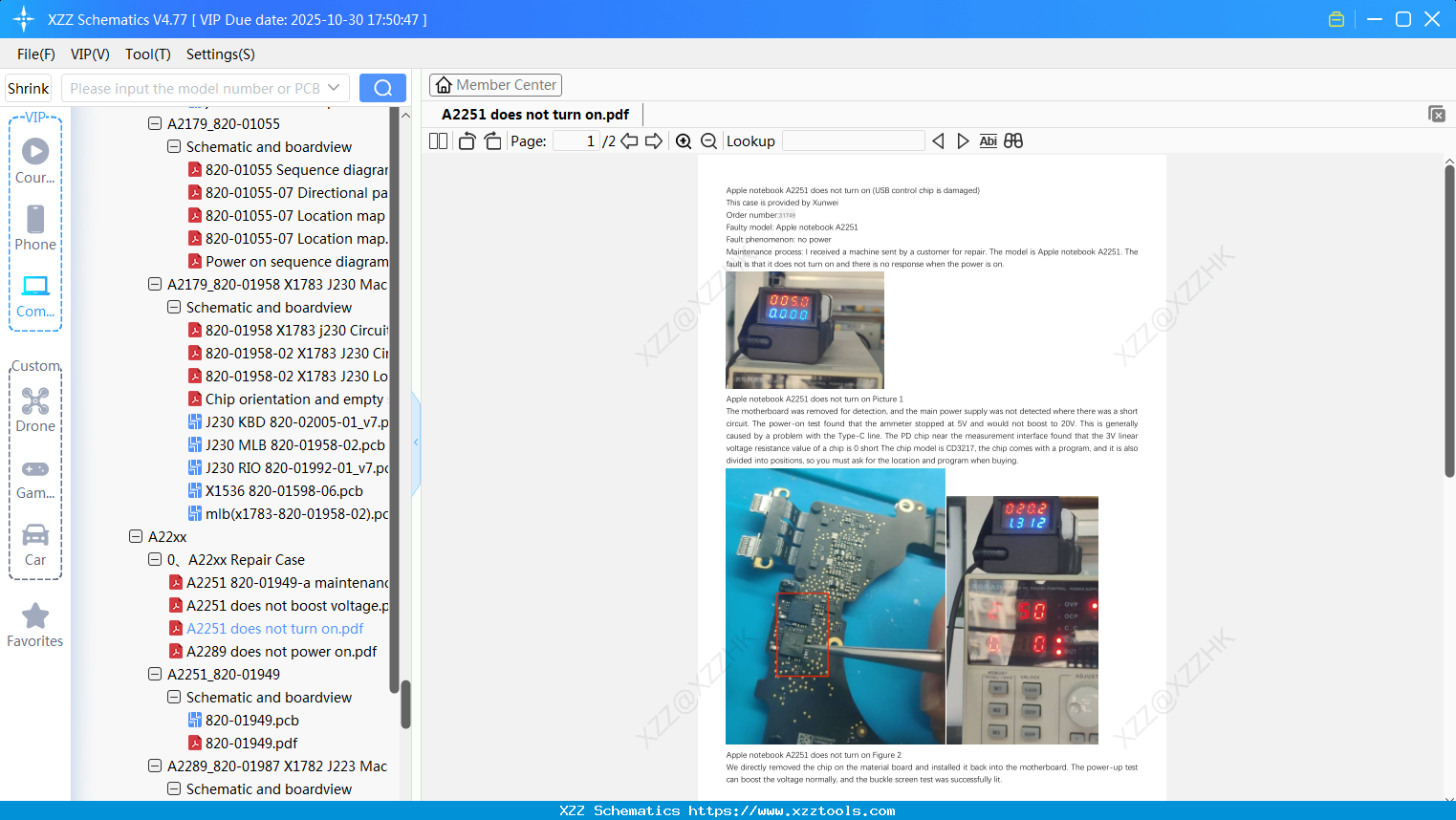 Laptop Apple A2251 Does Not Turn On